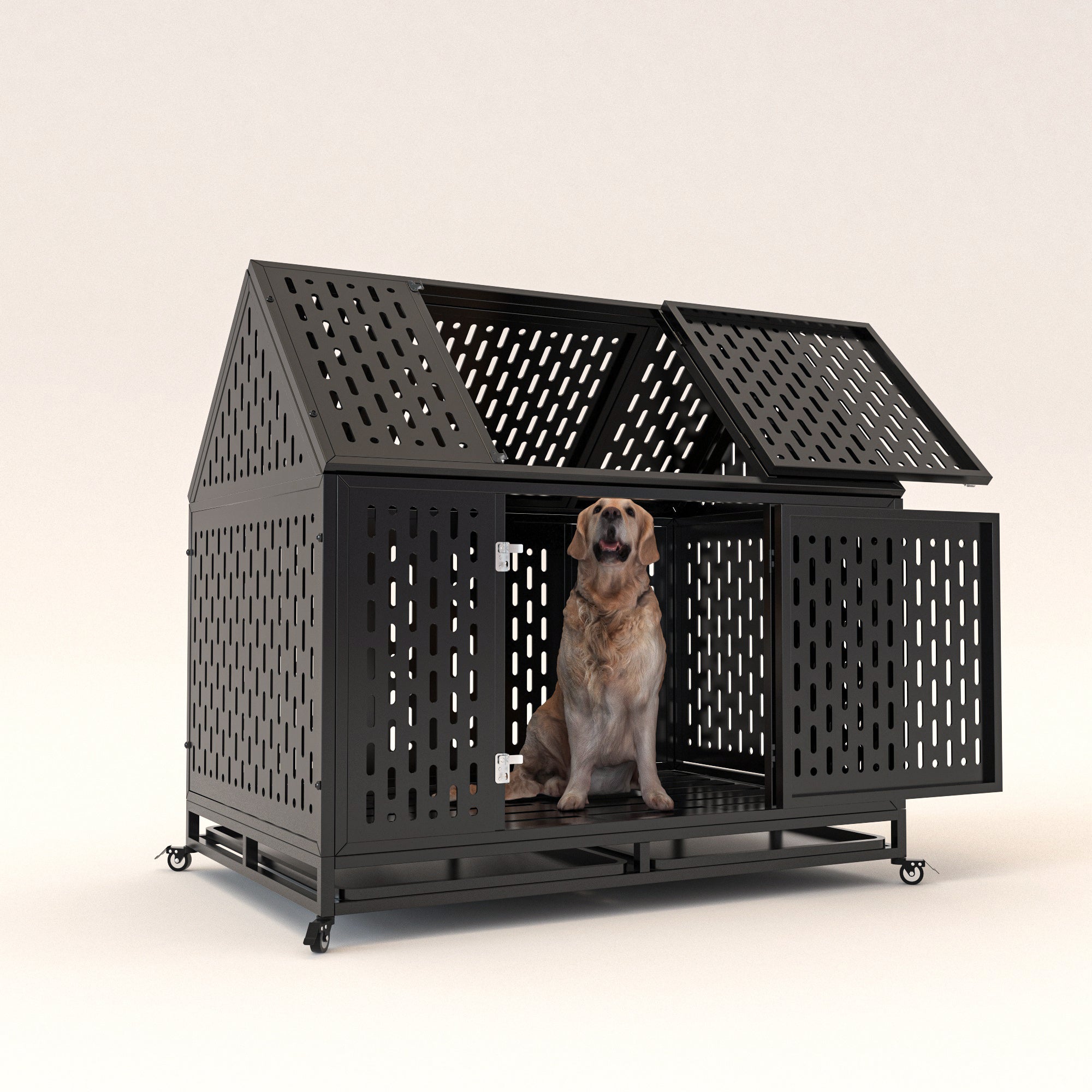45-inch Dog Crate for Large Breeds