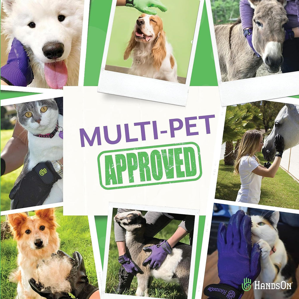 HandsOn Pet Grooming Gloves