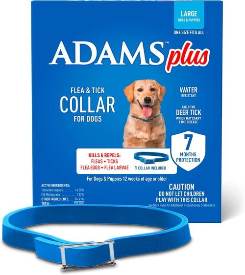 Adams Plus Flea Tick Collar for large Dogs & Puppies