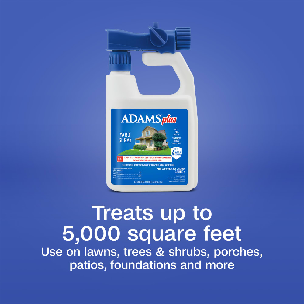 Adams Complete Indoor & Outdoor Flea Treatment System for Small Dogs 5–14 lbs