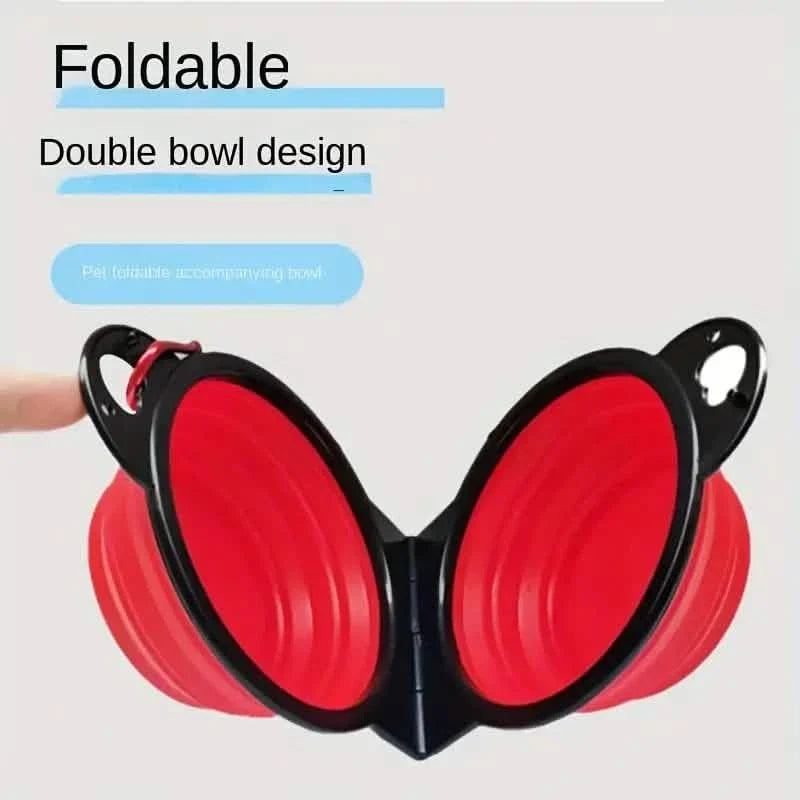 2-in-1 Collapsible Double Bowl