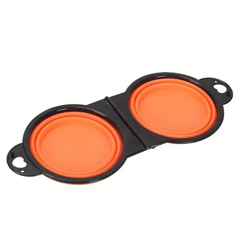 2-in-1 Collapsible Double Bowl