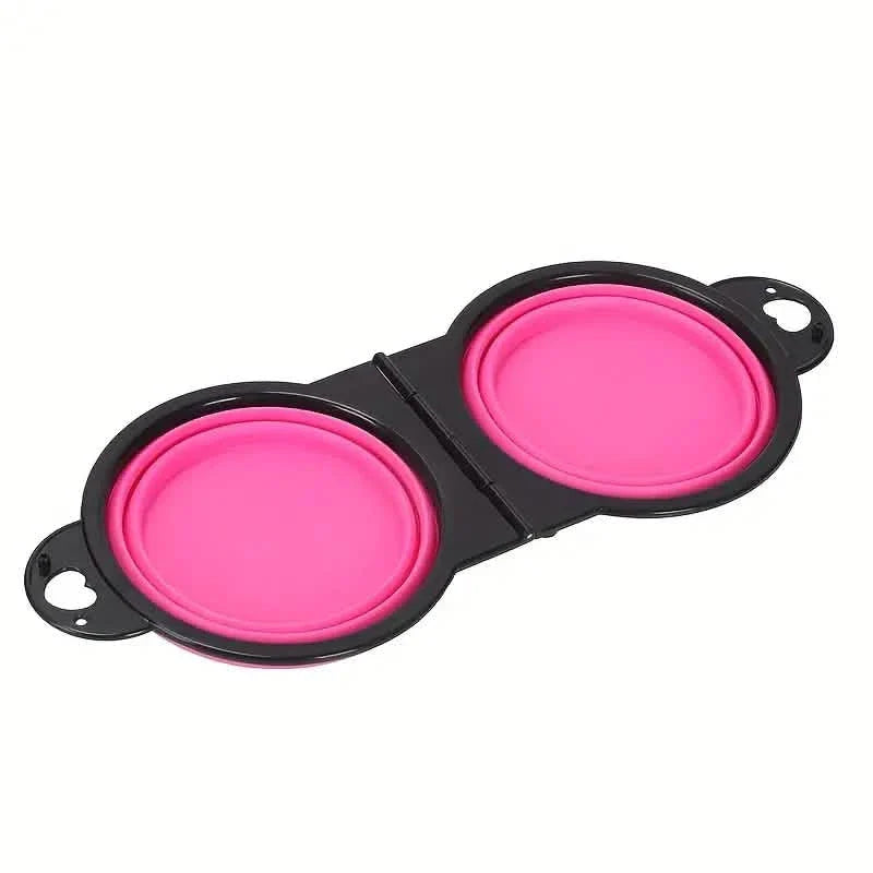 2-in-1 Collapsible Double Bowl