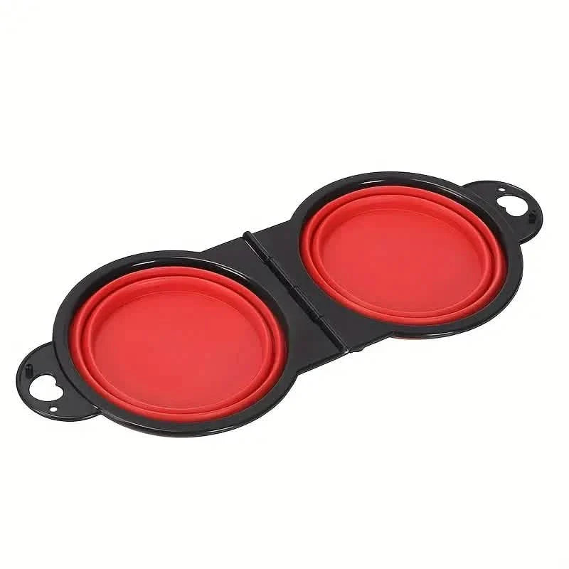 2-in-1 Collapsible Double Bowl