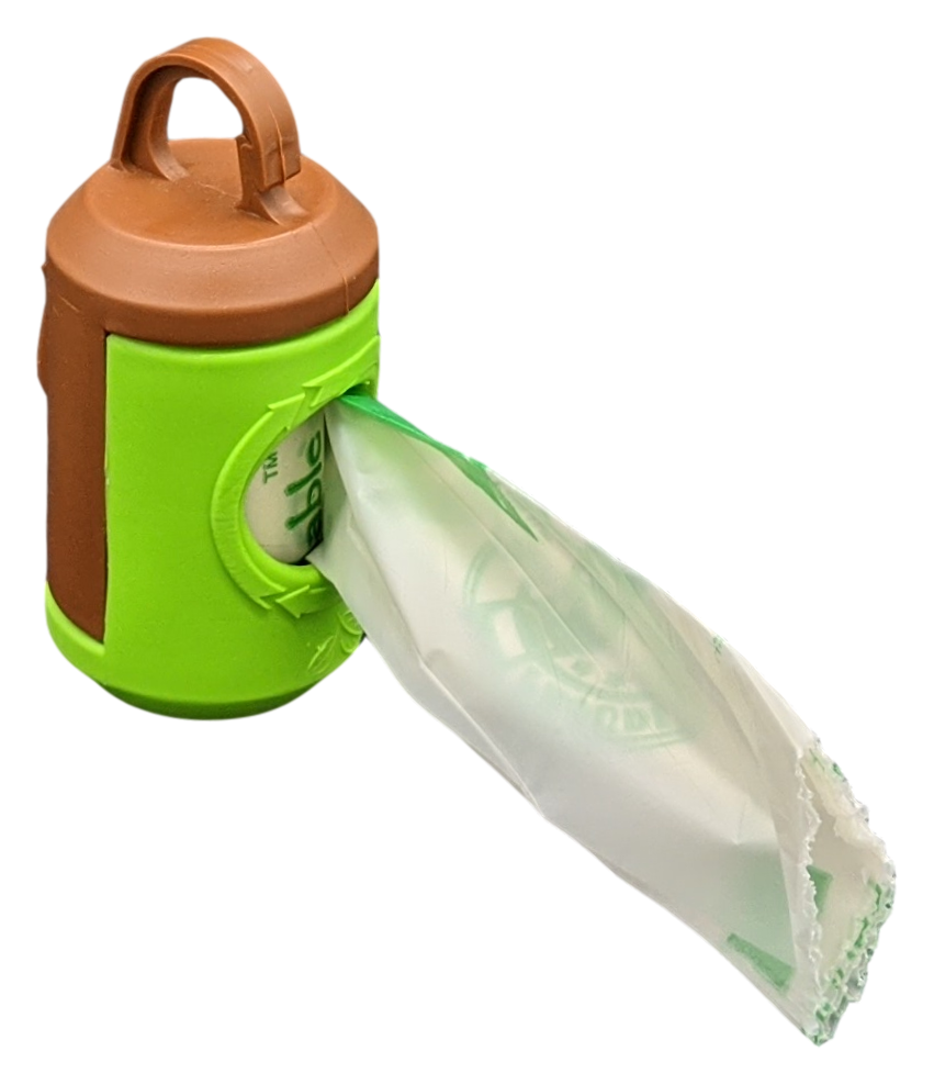 beyondGREEN Dog waste Bag Leash Dispenser – Clip-On Holder Fits Standard Rolls