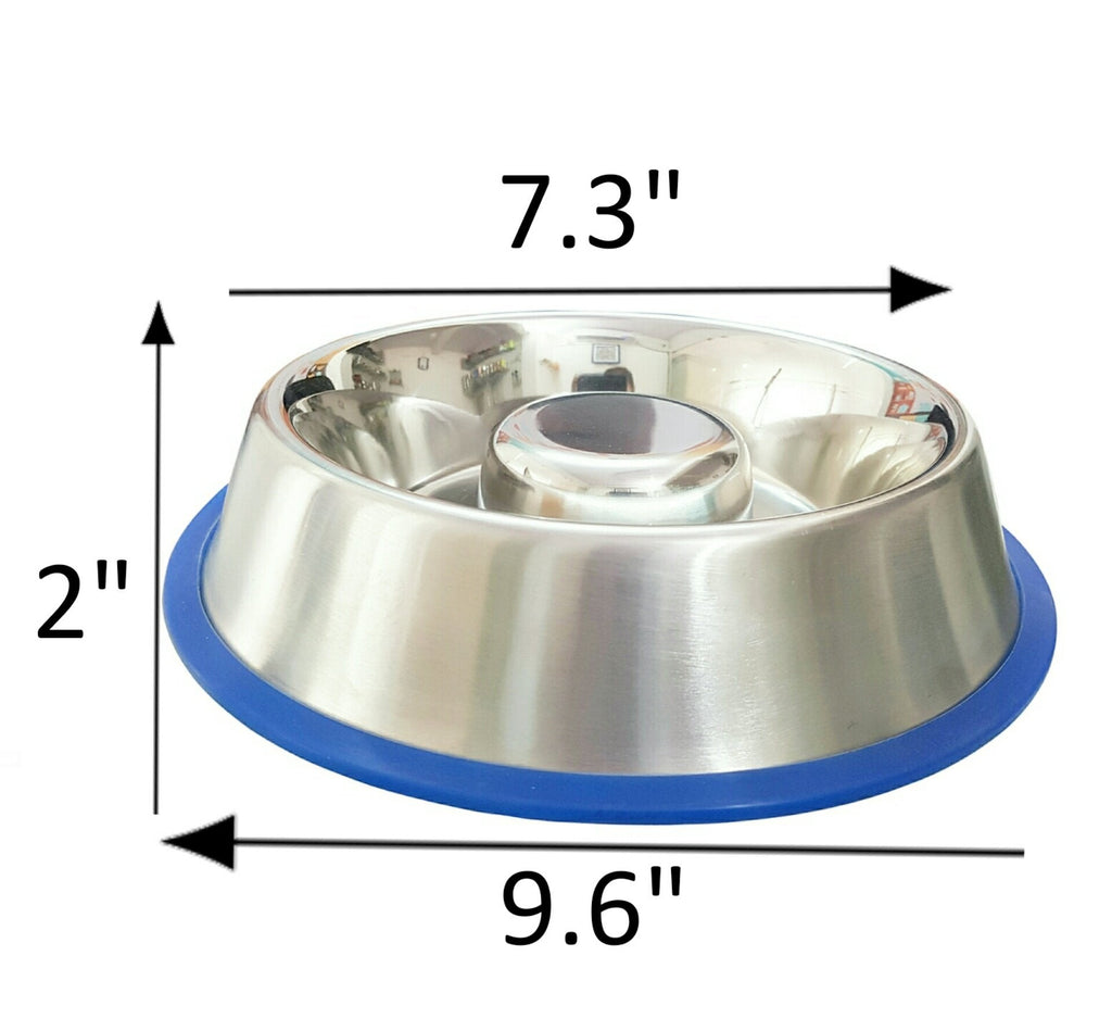 Mr. Peanut's Slow Feed Bowl with Bonded Silicone Base