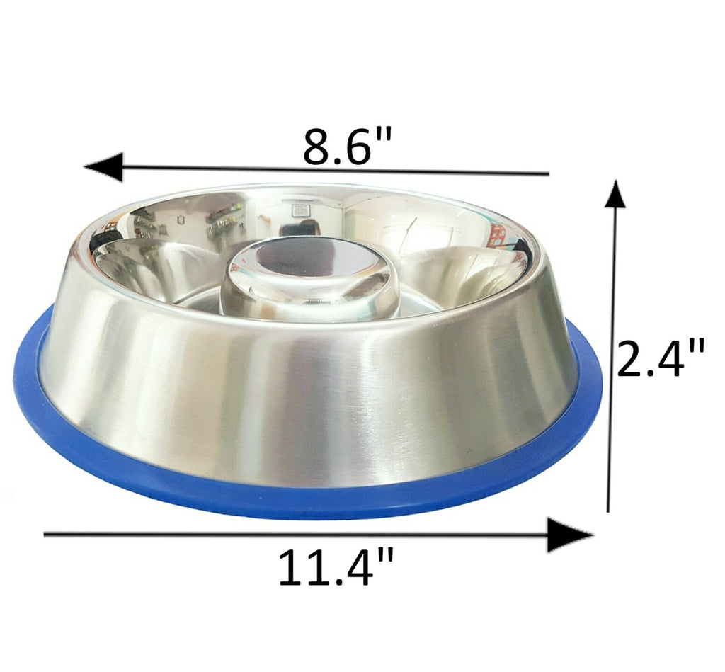 Mr. Peanut's Slow Feed Bowl with Bonded Silicone Base