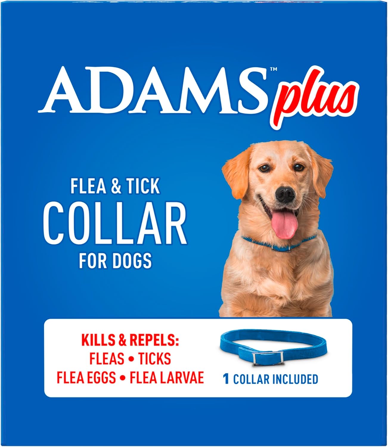 Adams Plus Flea Tick Collar for large Dogs & Puppies