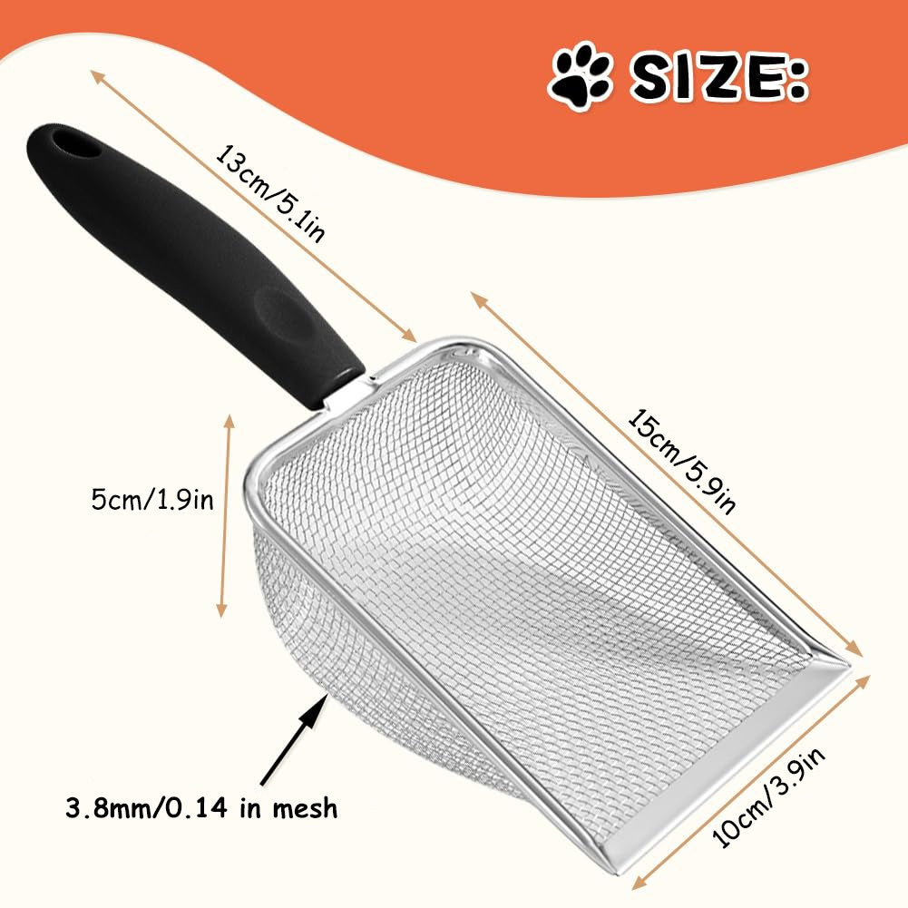 Cat Litter Scoop Stainless Steel Mesh