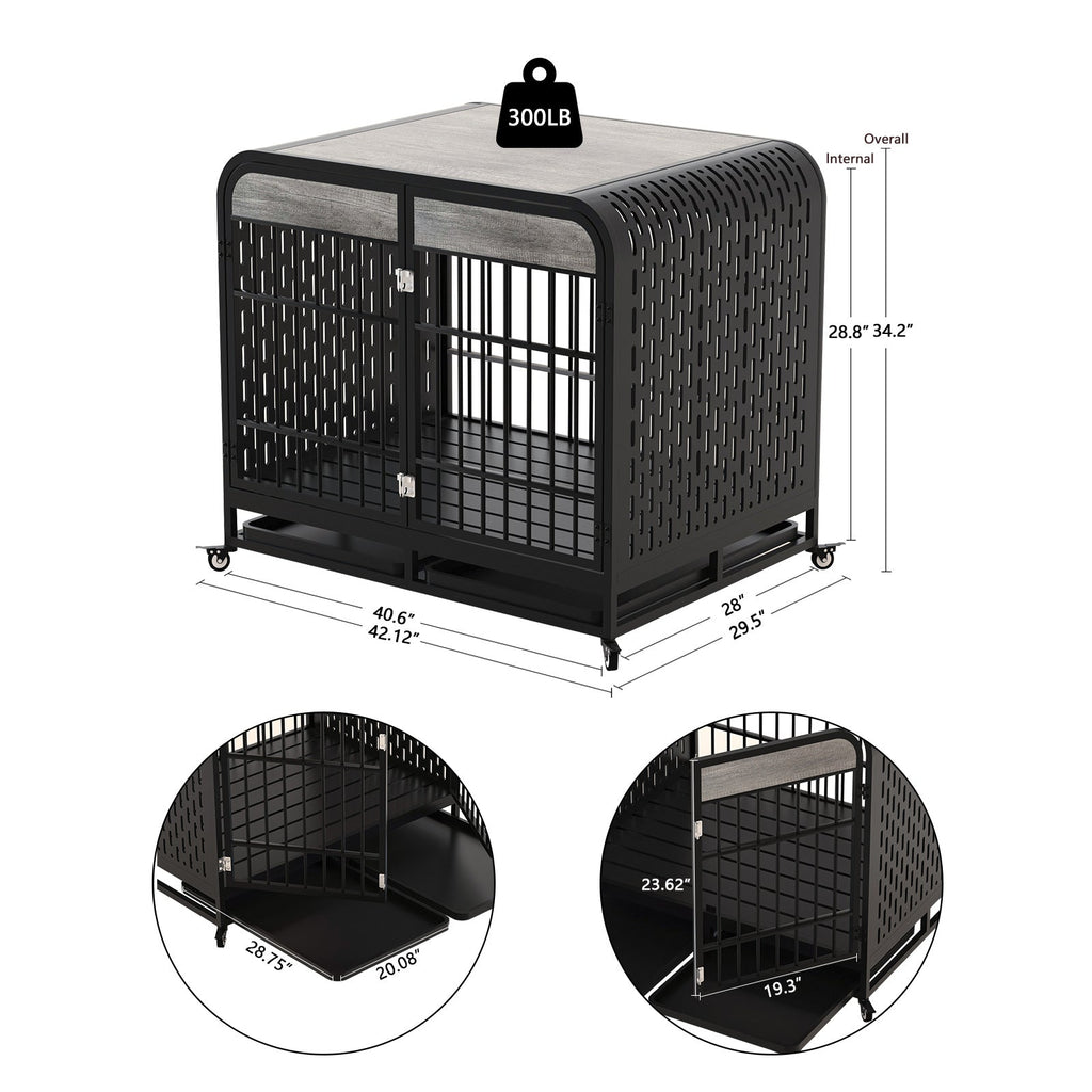 42-Inch Wood Dog Crate