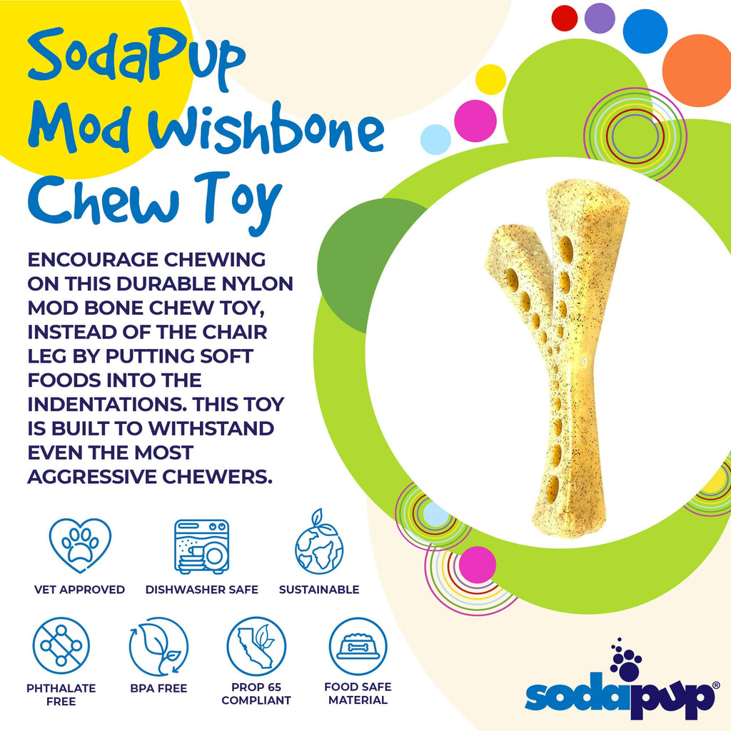 MOD Wishbone Nylon Chew Toy for Aggressive Chewers | American made