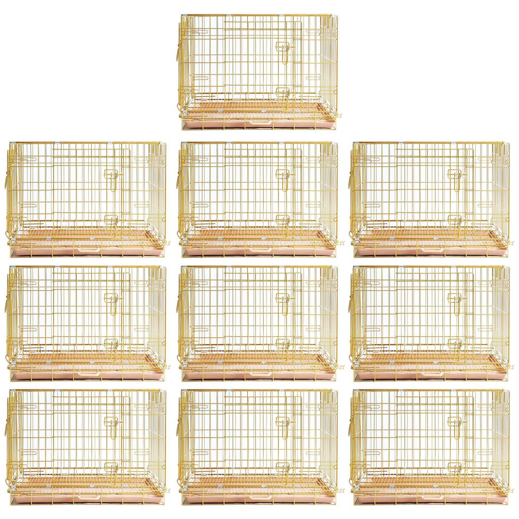 24-42" Collapsible Copper Gold crate
