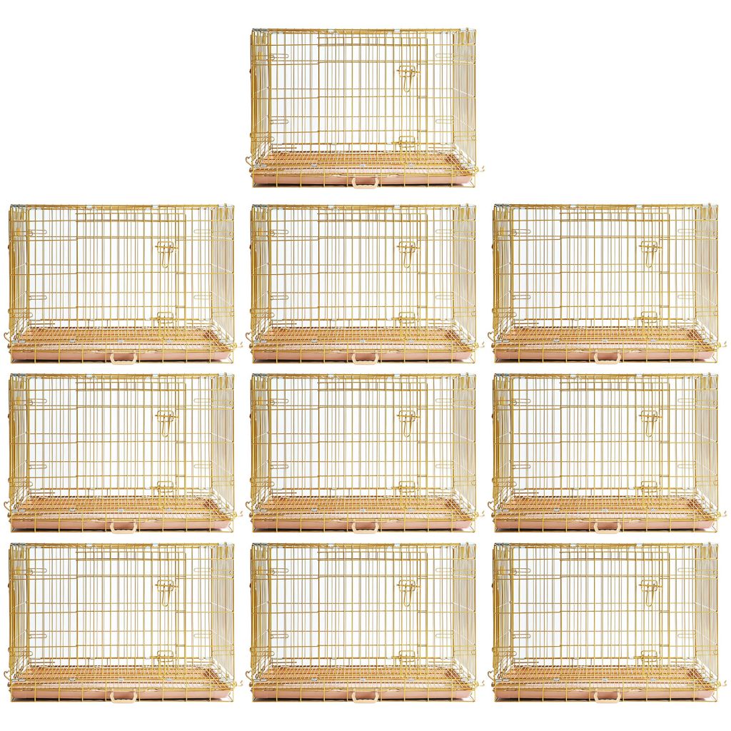 24-42" Collapsible Copper Gold crate