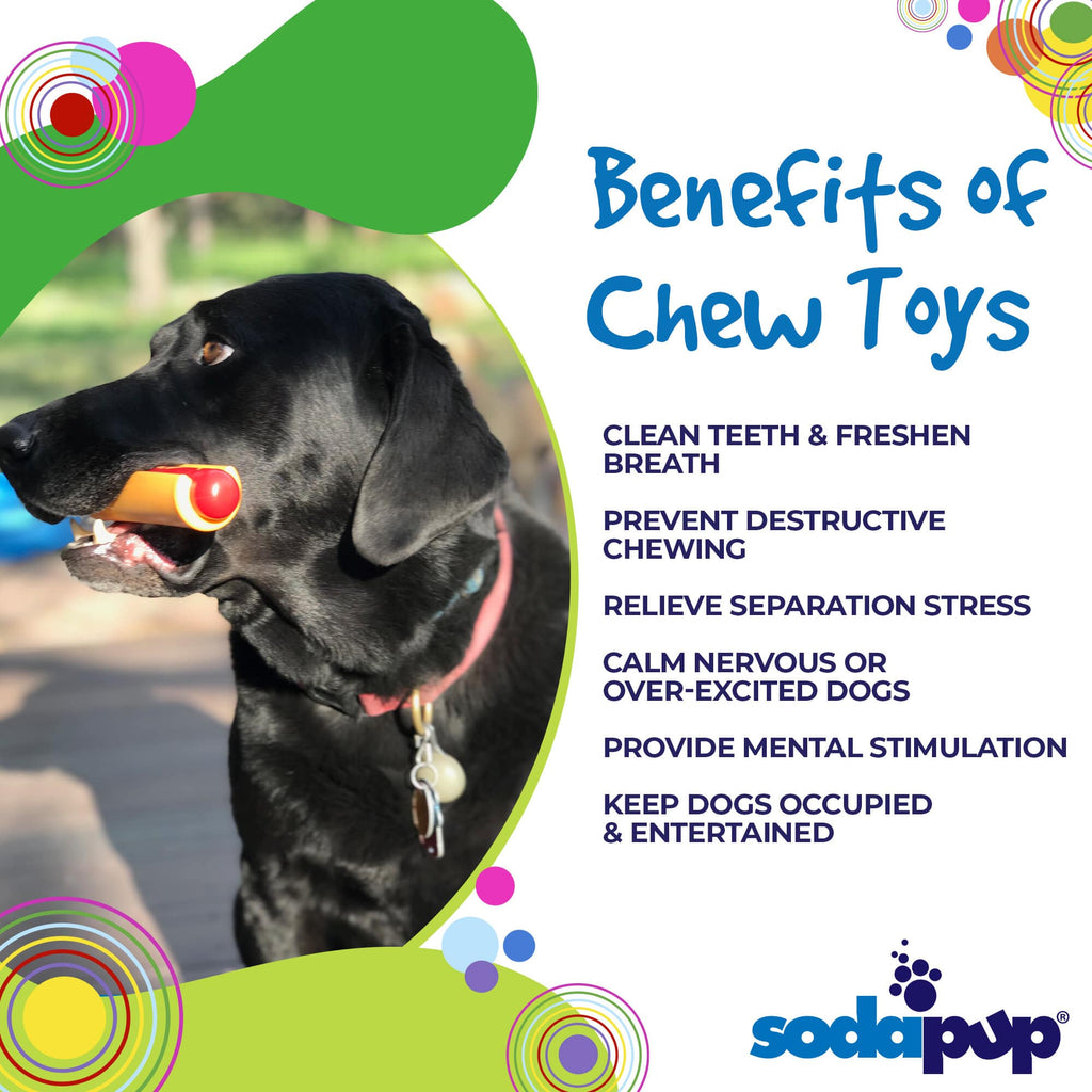 Hot Dog Dog Toy for Aggressive Chewers | American made
