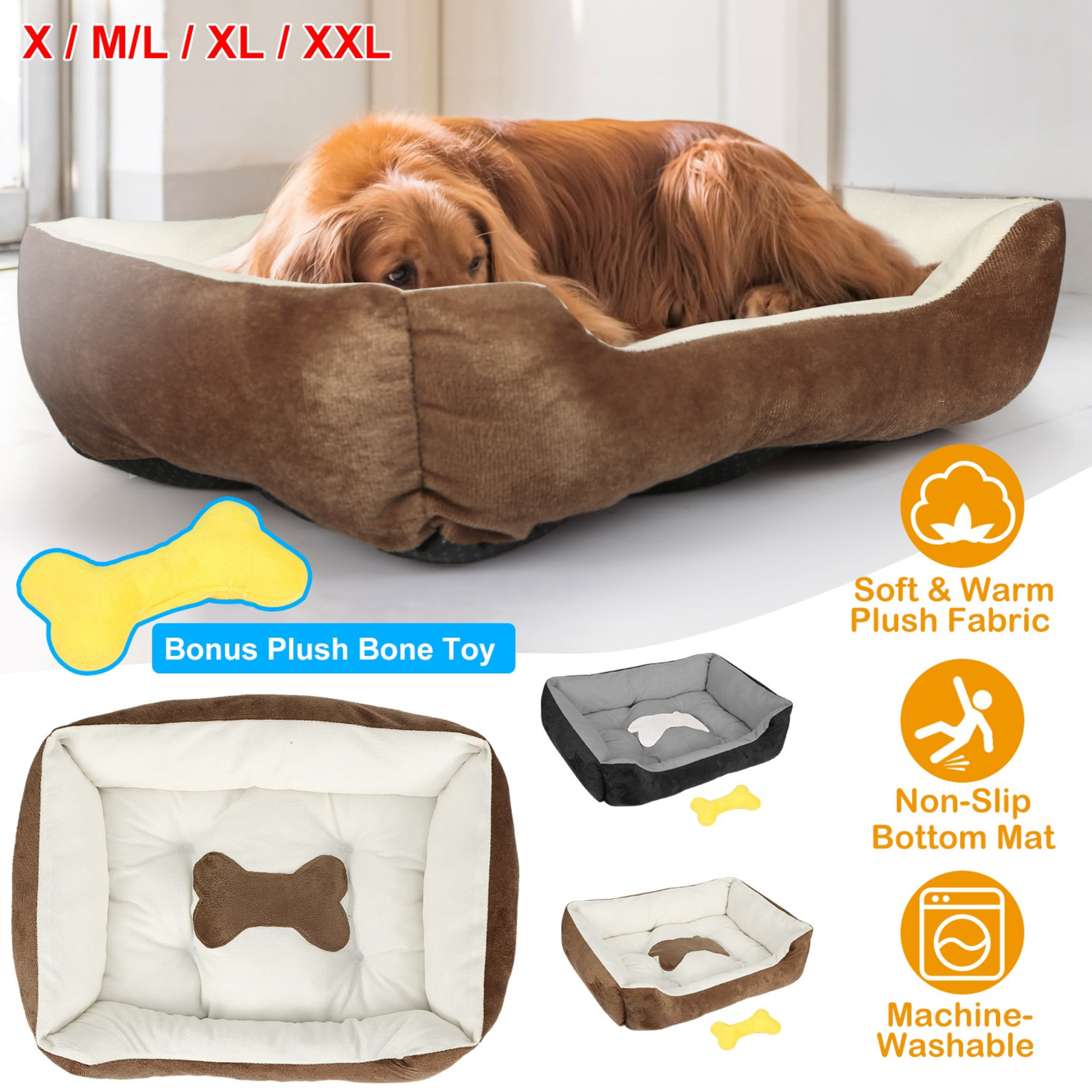 GBruno Dog Bed with toy included