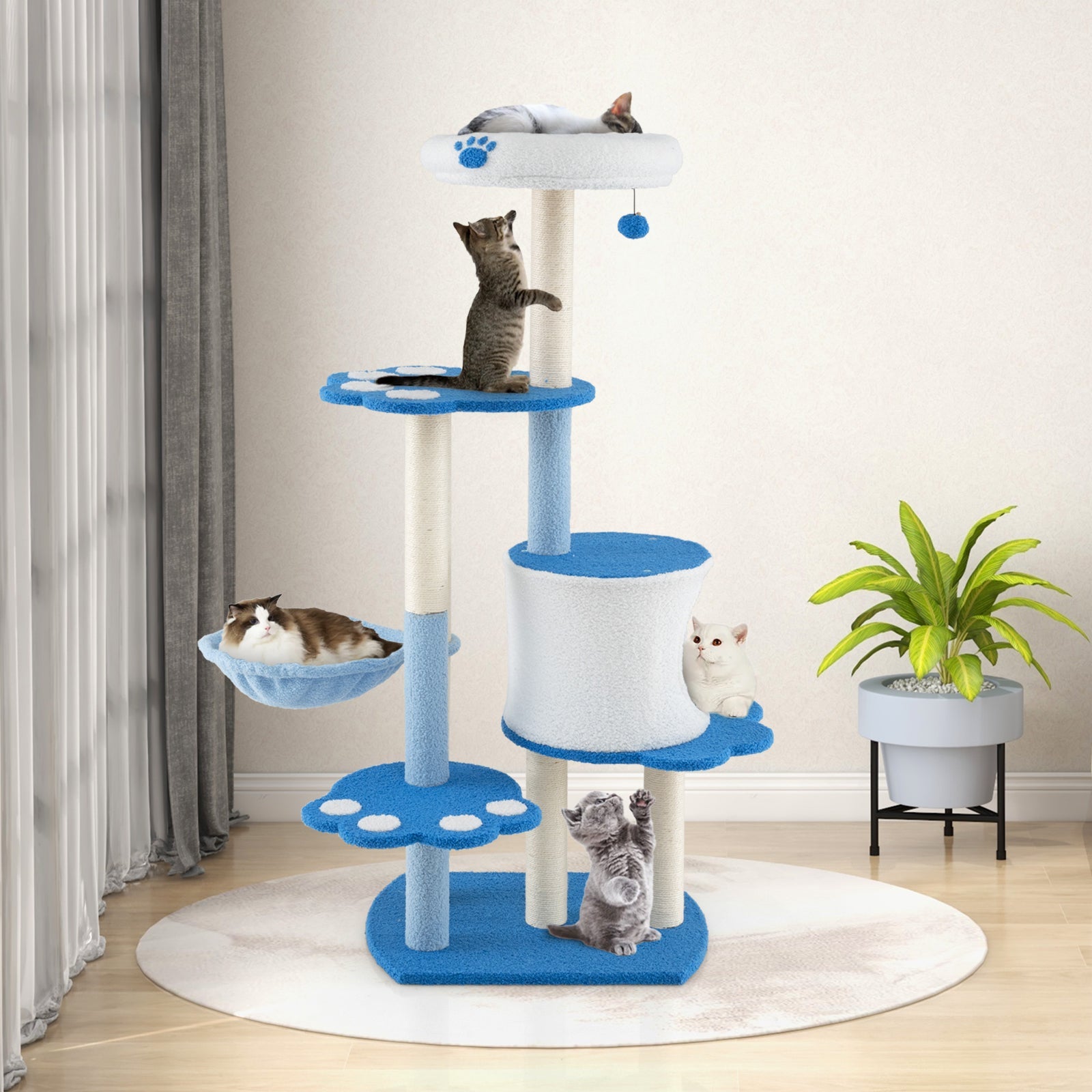 54 Inches Modern Cat Tower