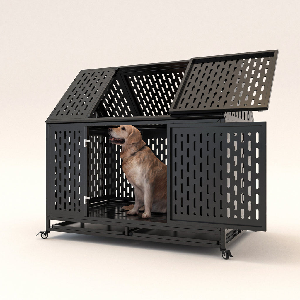 45-inch Dog Crate for Large Breeds