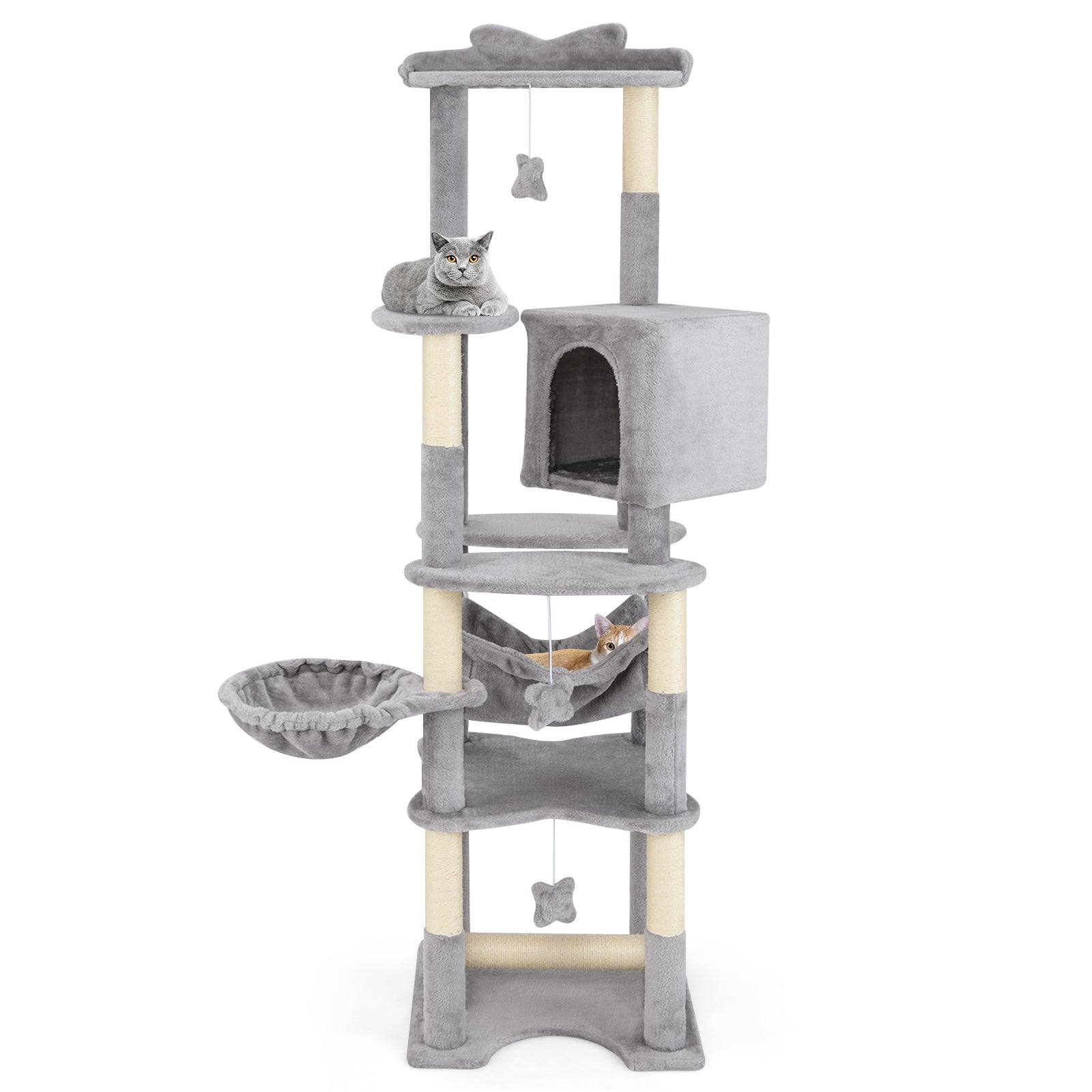 69 Inch Multi-level Cat Tree