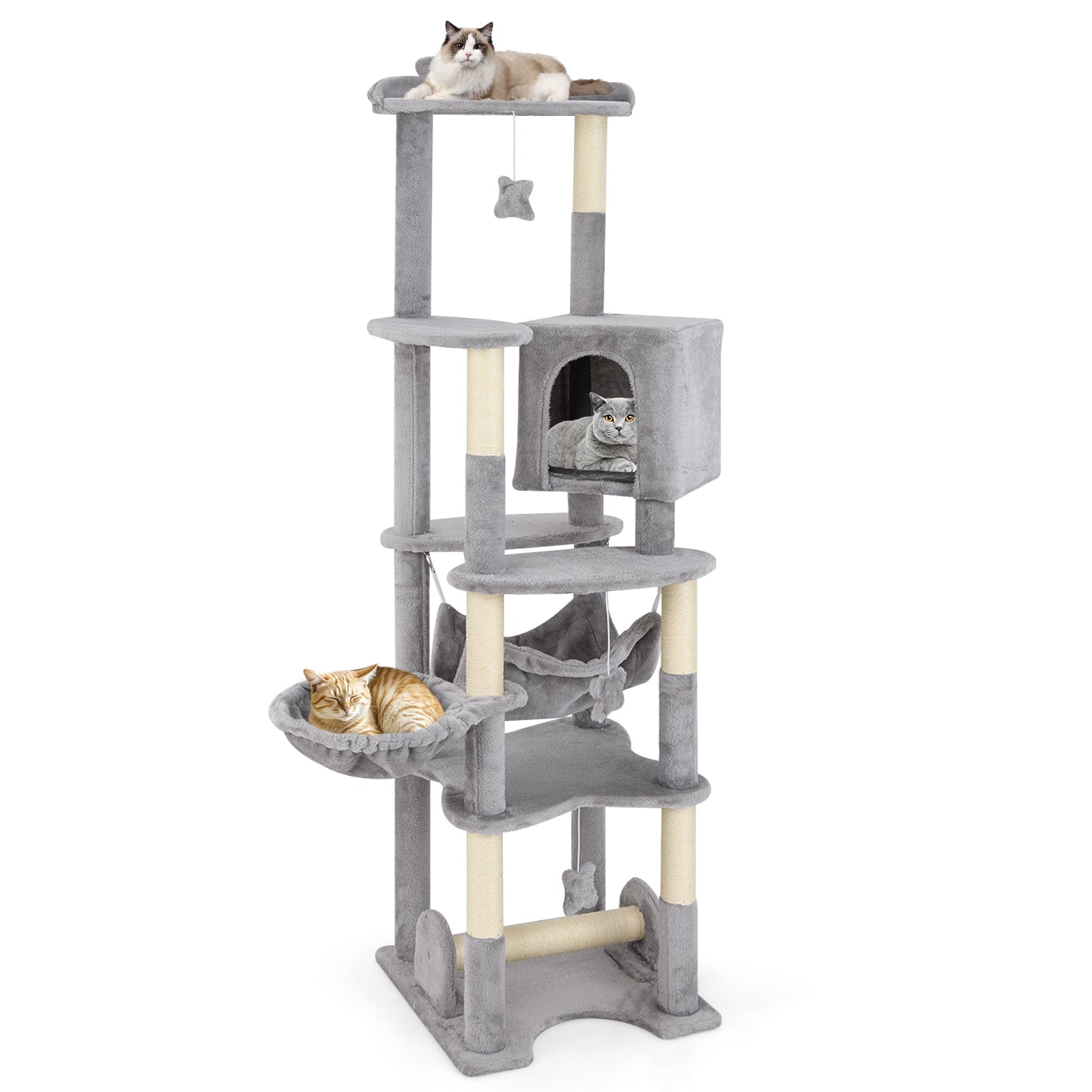 69 Inch Multi-level Cat Tree