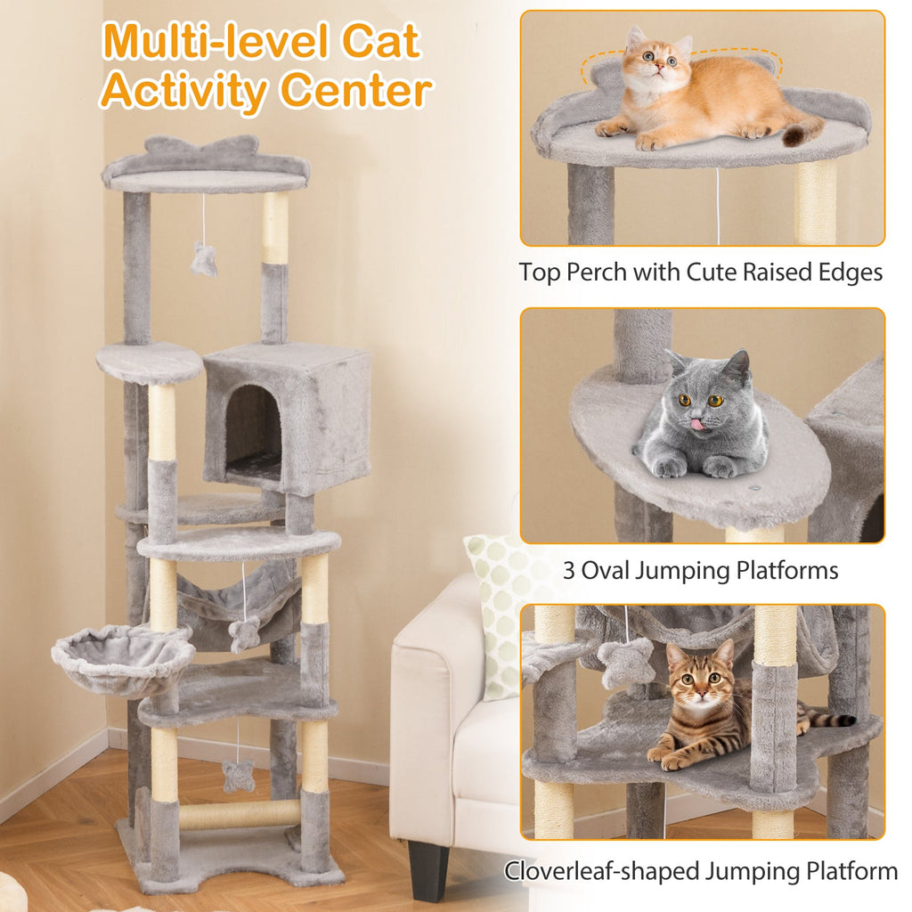 69 Inch Multi-level Cat Tree