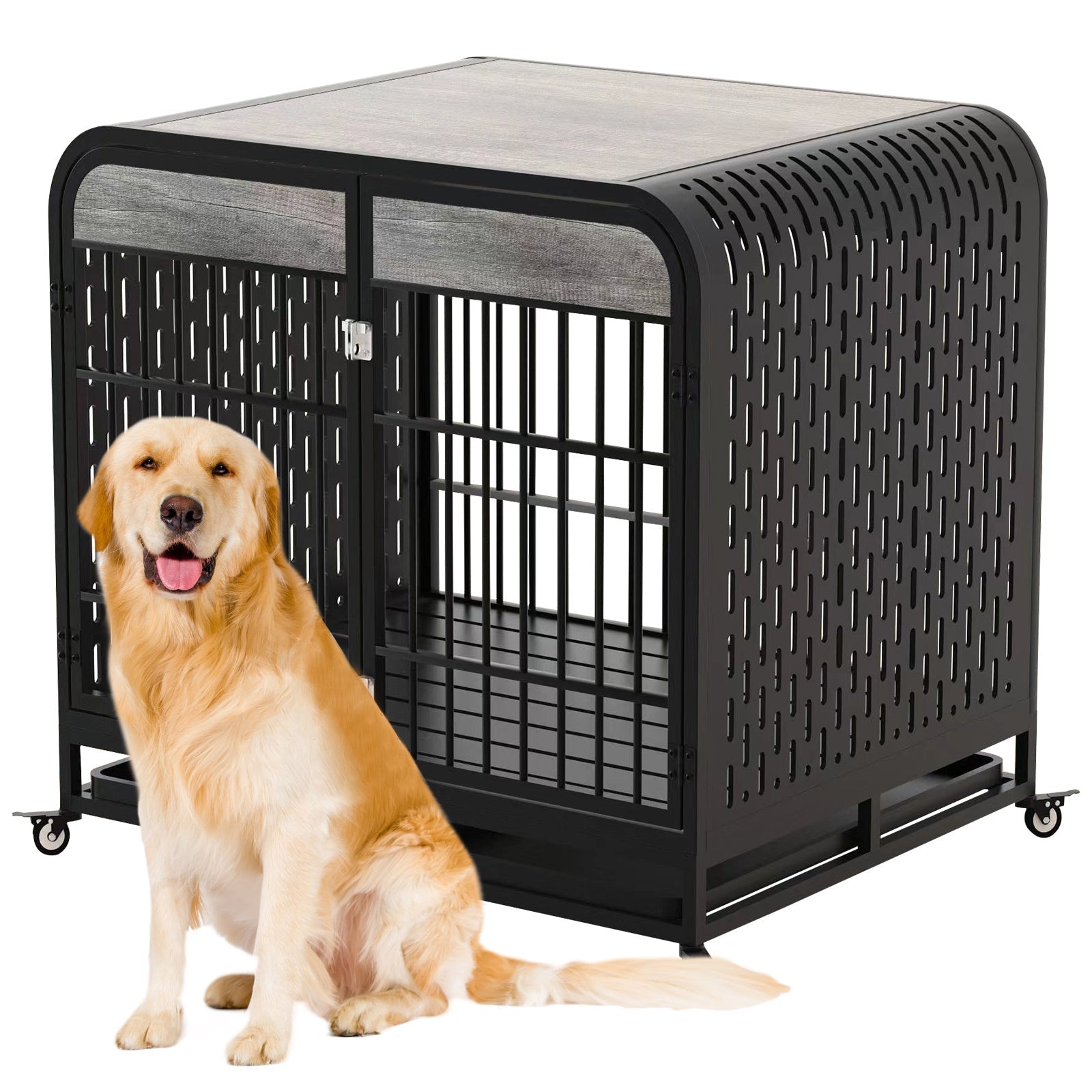 42-Inch Wood Dog Crate