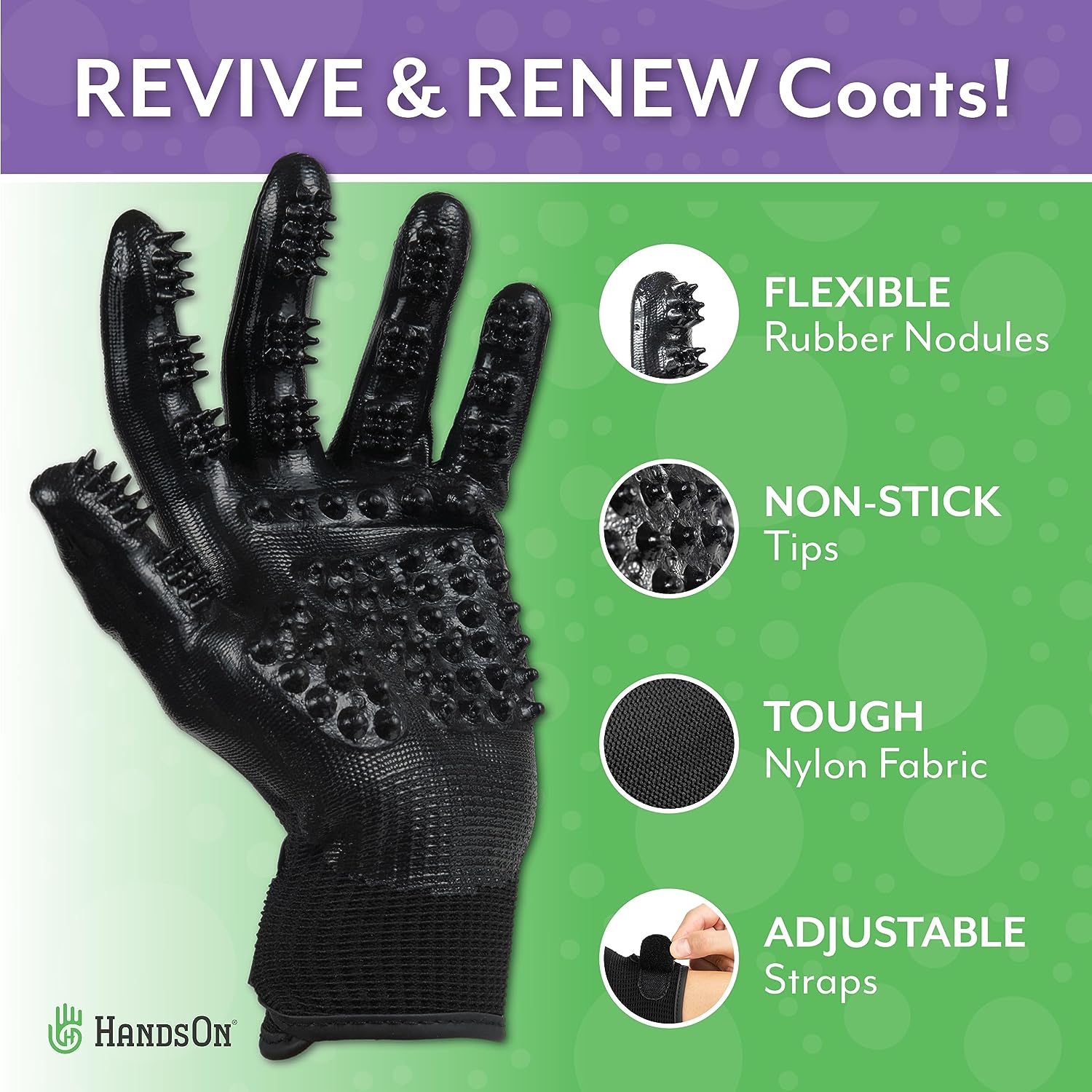 HandsOn Pet Grooming Gloves