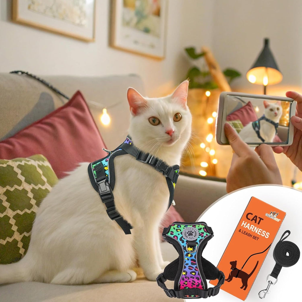 Escape Proof Cat Harness and Leash Reflective Vest