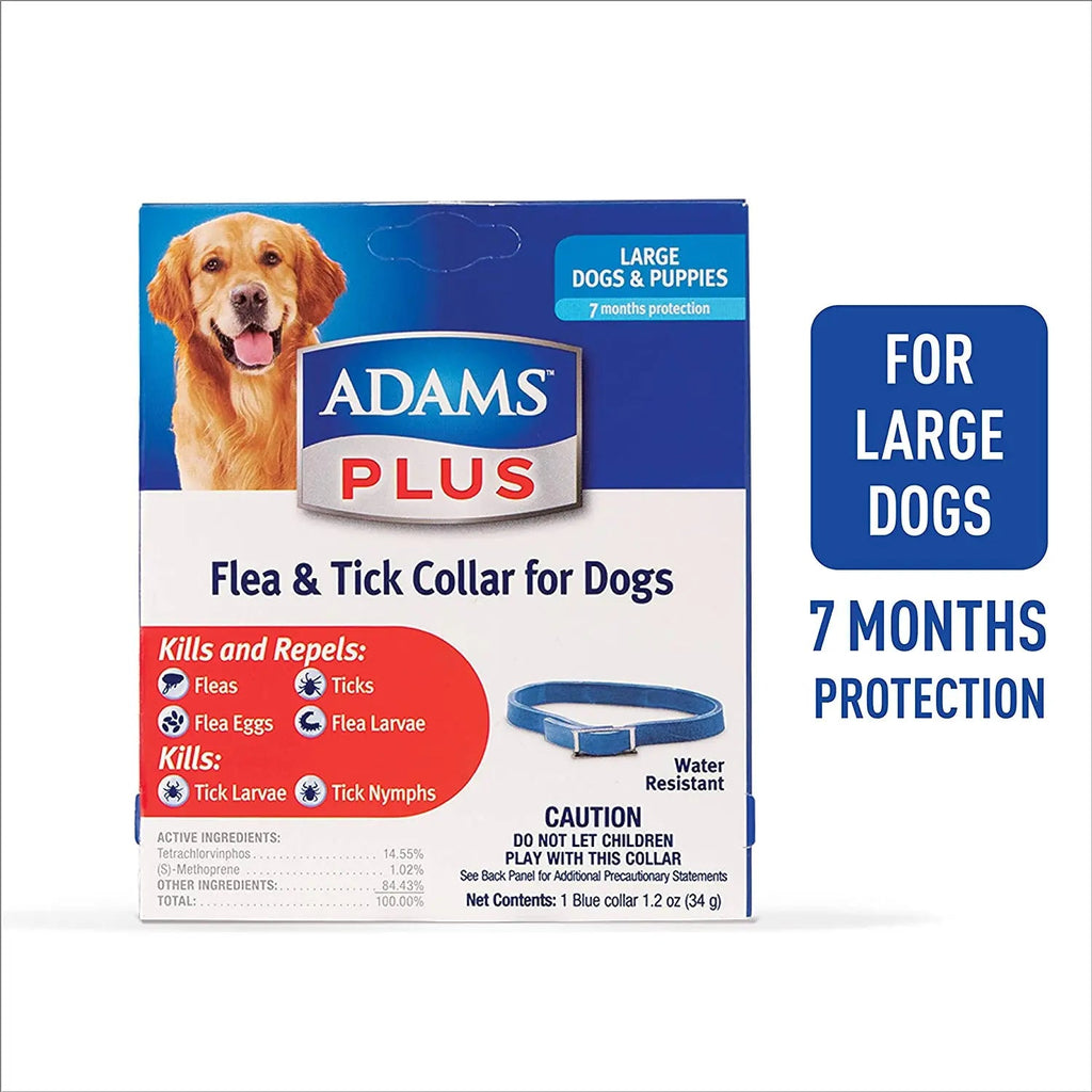 Adams Plus Flea Tick Collar for large Dogs & Puppies