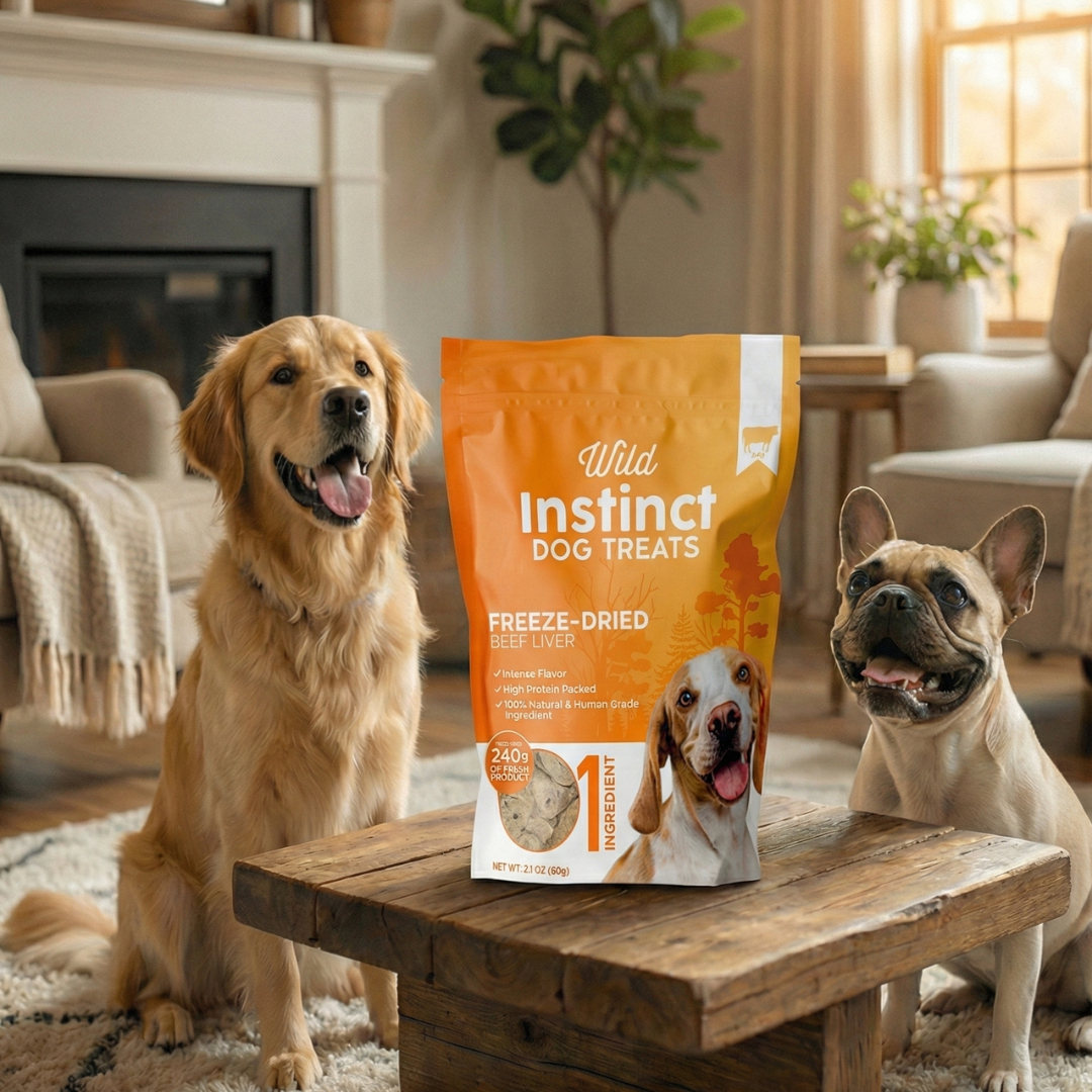 Freeze-Dried Beef Liver Dog Treats | Single-Ingredient, High-Protein Snack – Wild Instinct