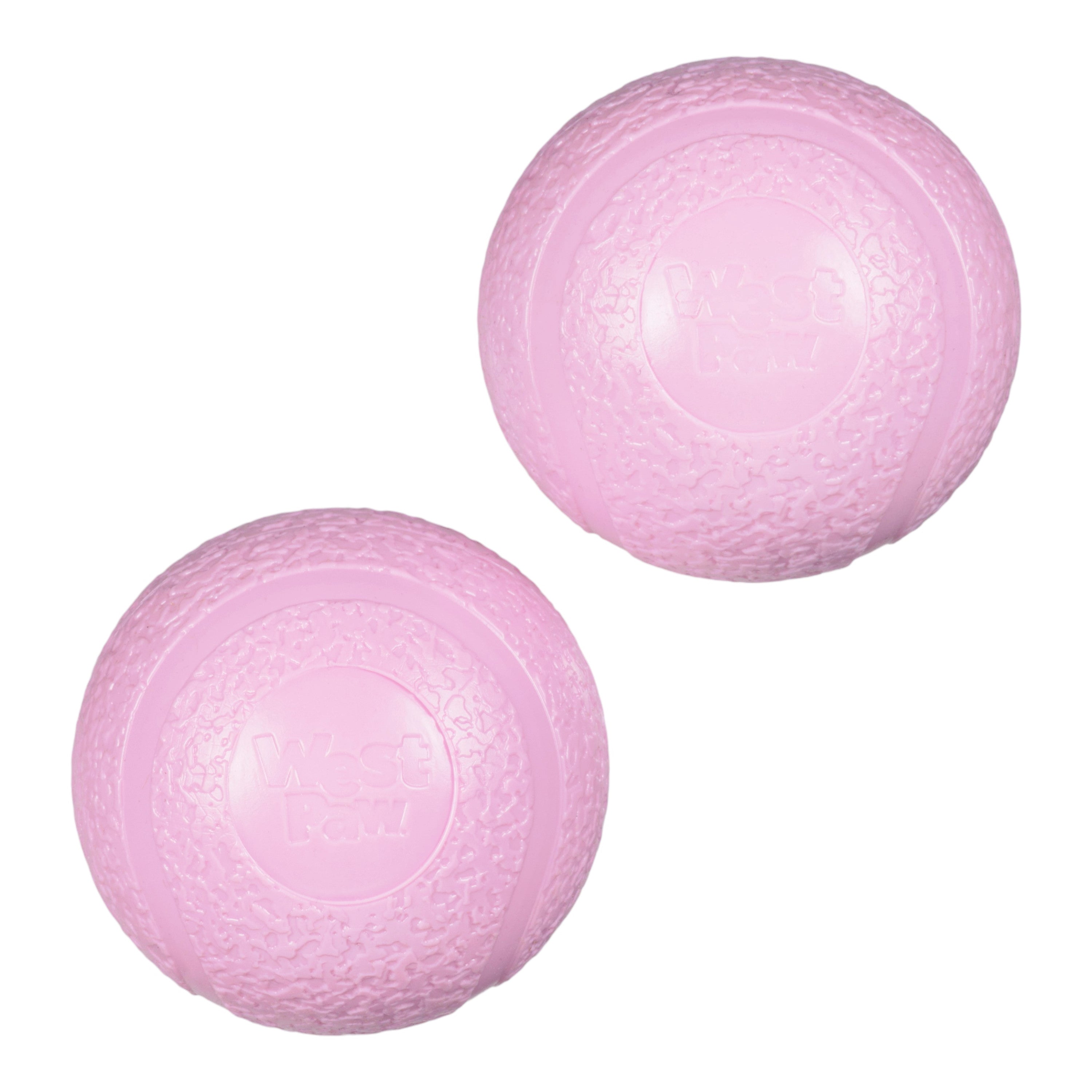 Boundr Small Dog Ball 2-Pack | Bouncy Fetch Toy, Bubblegum – West Paw