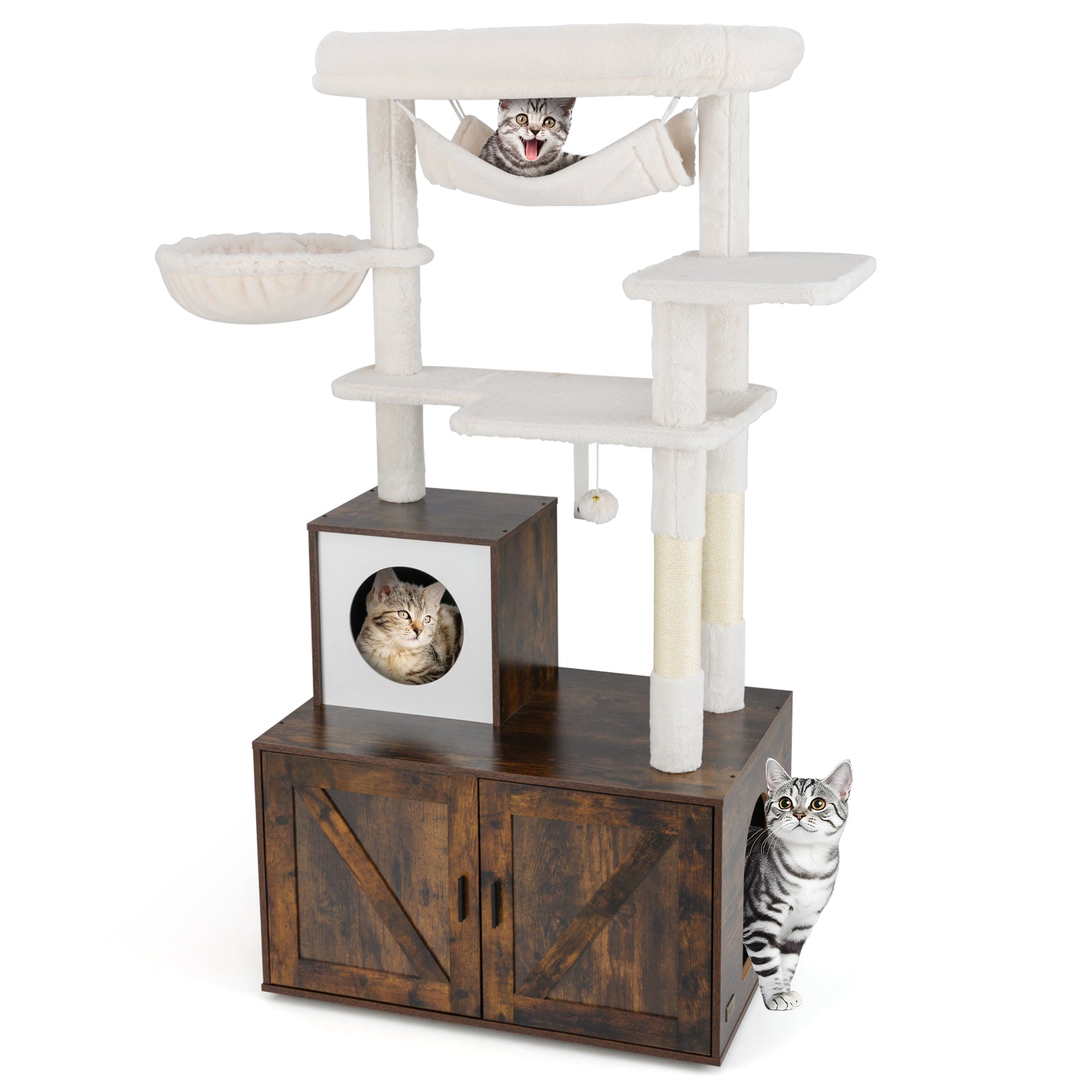 Cat Tree with Litter Box