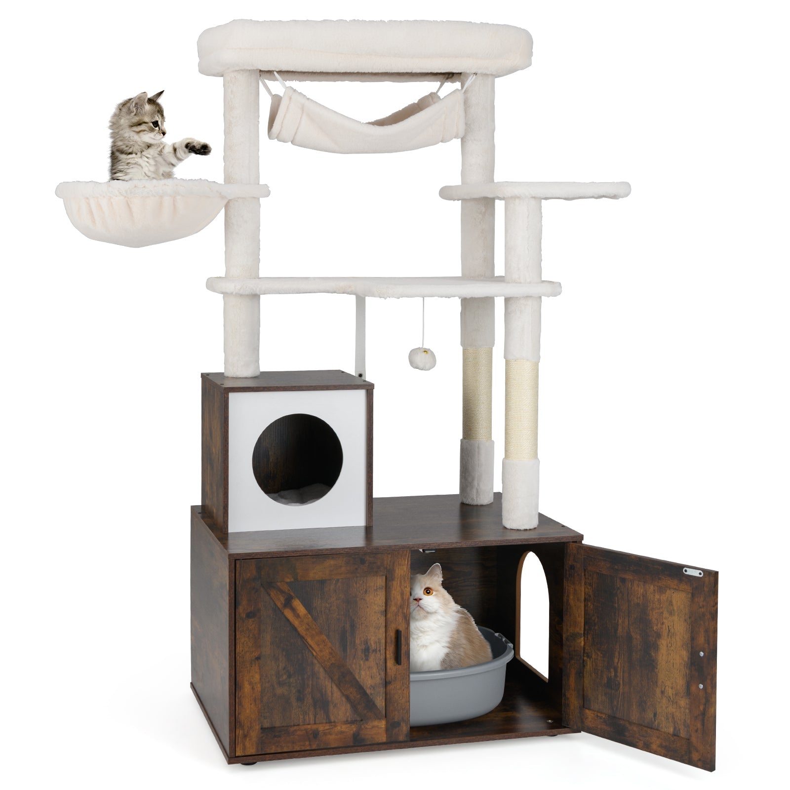 Cat Tree with Litter Box