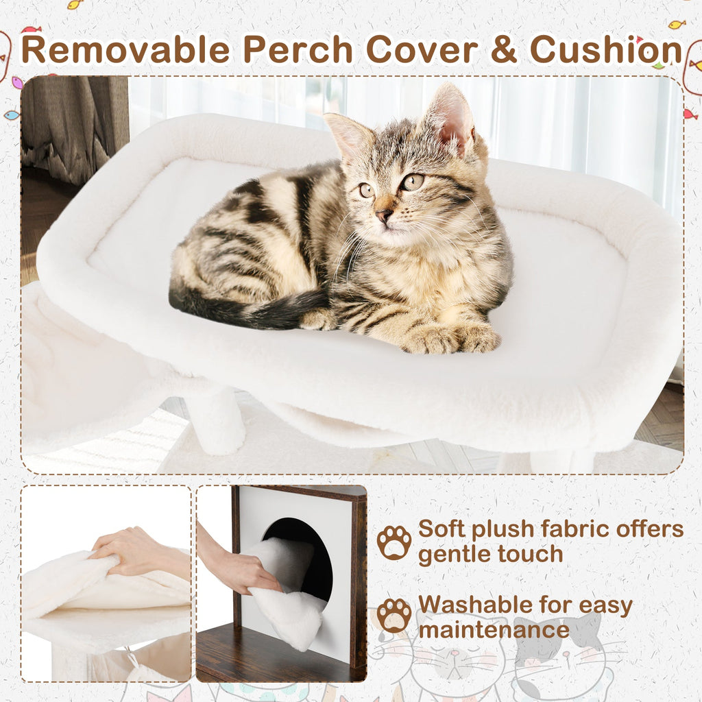 Cat Tree with Litter Box
