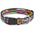 Plastic Clip Collar - Geometric Multi Color