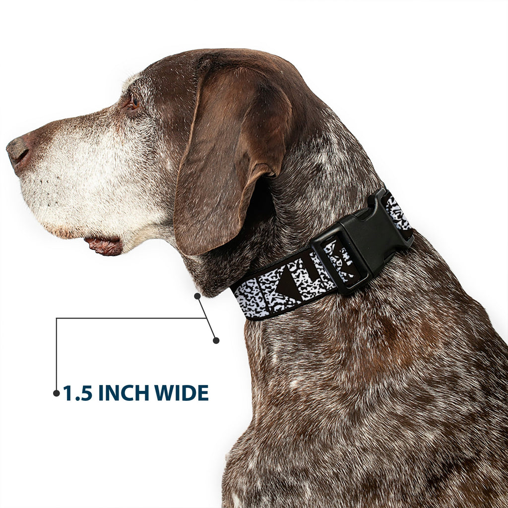 Plastic Clip Collar - BUCKLE-DOWN Shapes Black/Camo White/Black