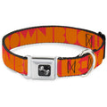 Dog Bone Buckle Collar - BUCKLE-DOWN Shapes Red/Orange