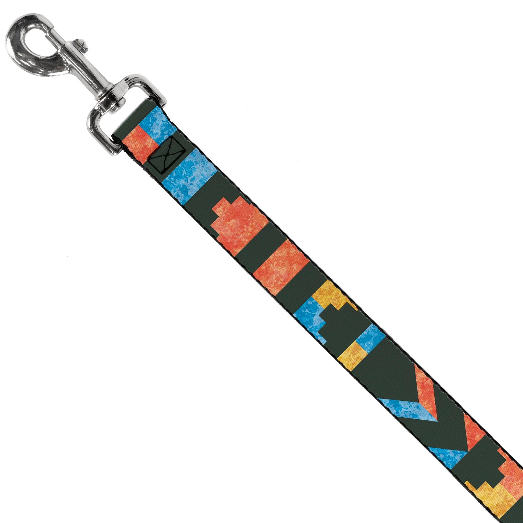 Leash - Geometric8 Charcoal/Orange/Gold/Blue