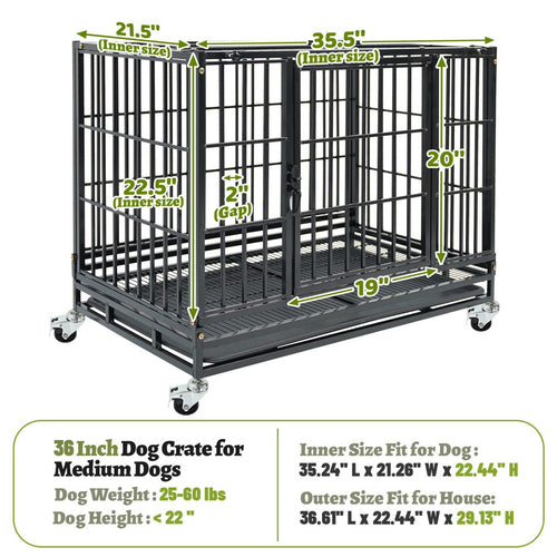 37" Stackable Heavy Duty Kennel