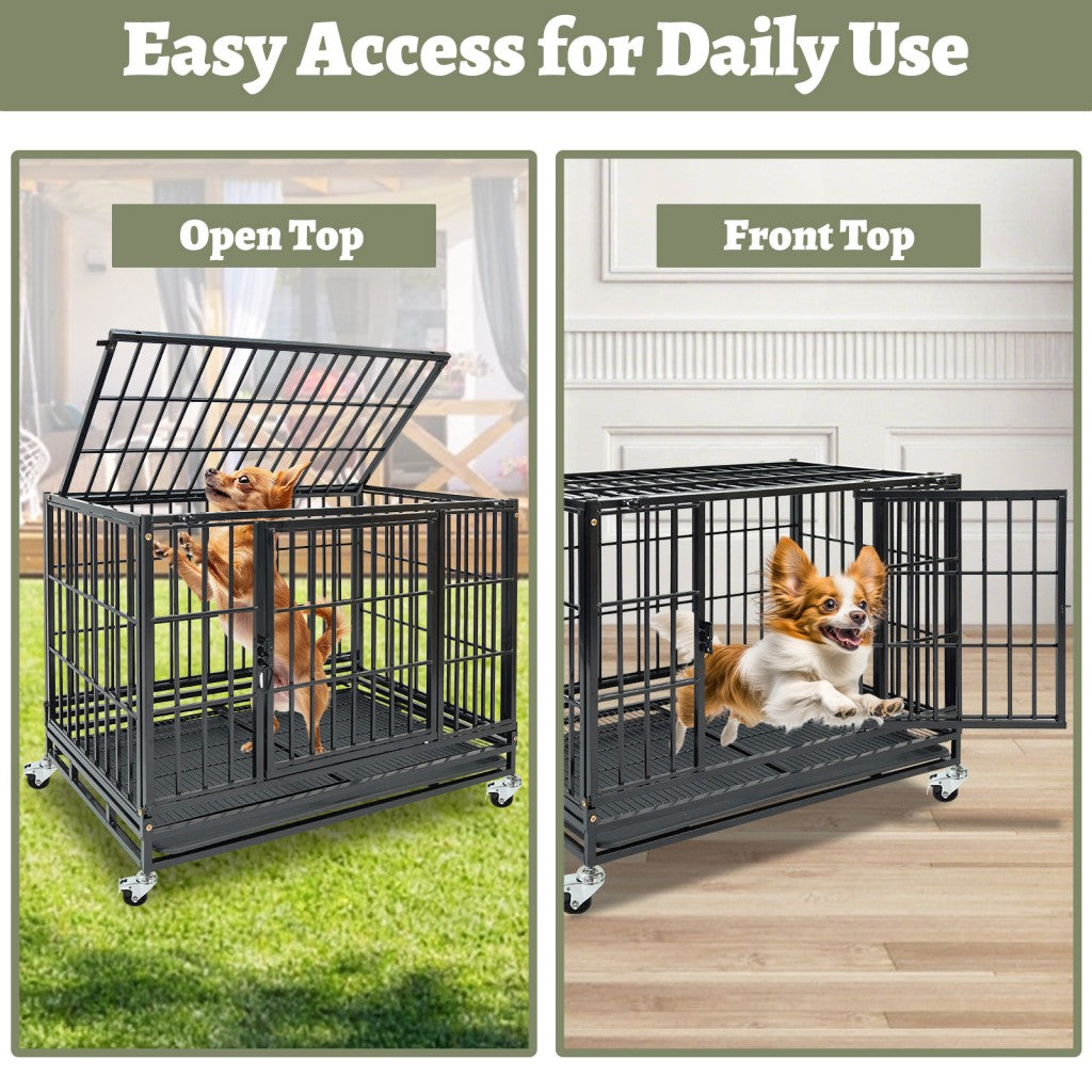 37" Stackable Heavy Duty Kennel