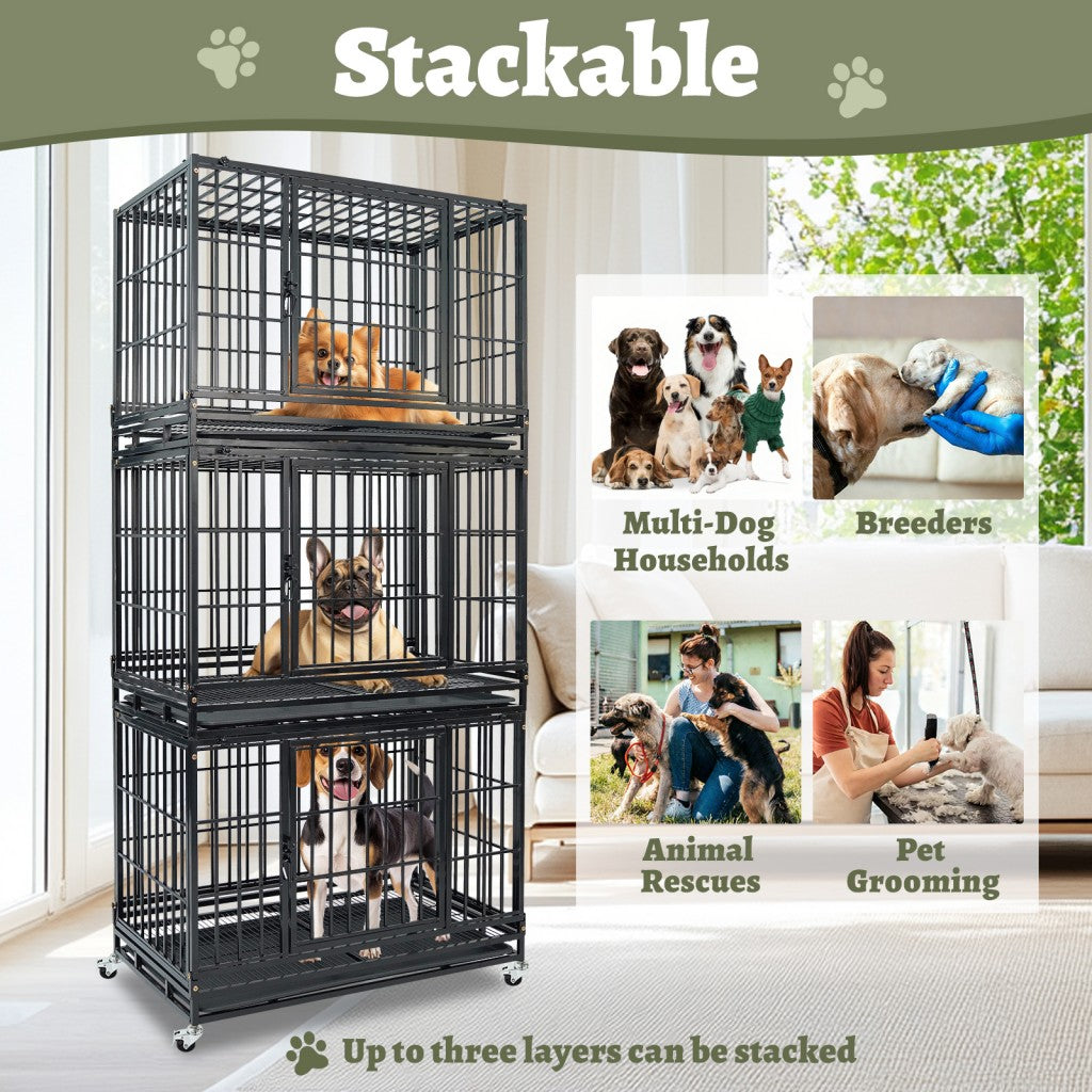 37" Stackable Heavy Duty Kennel