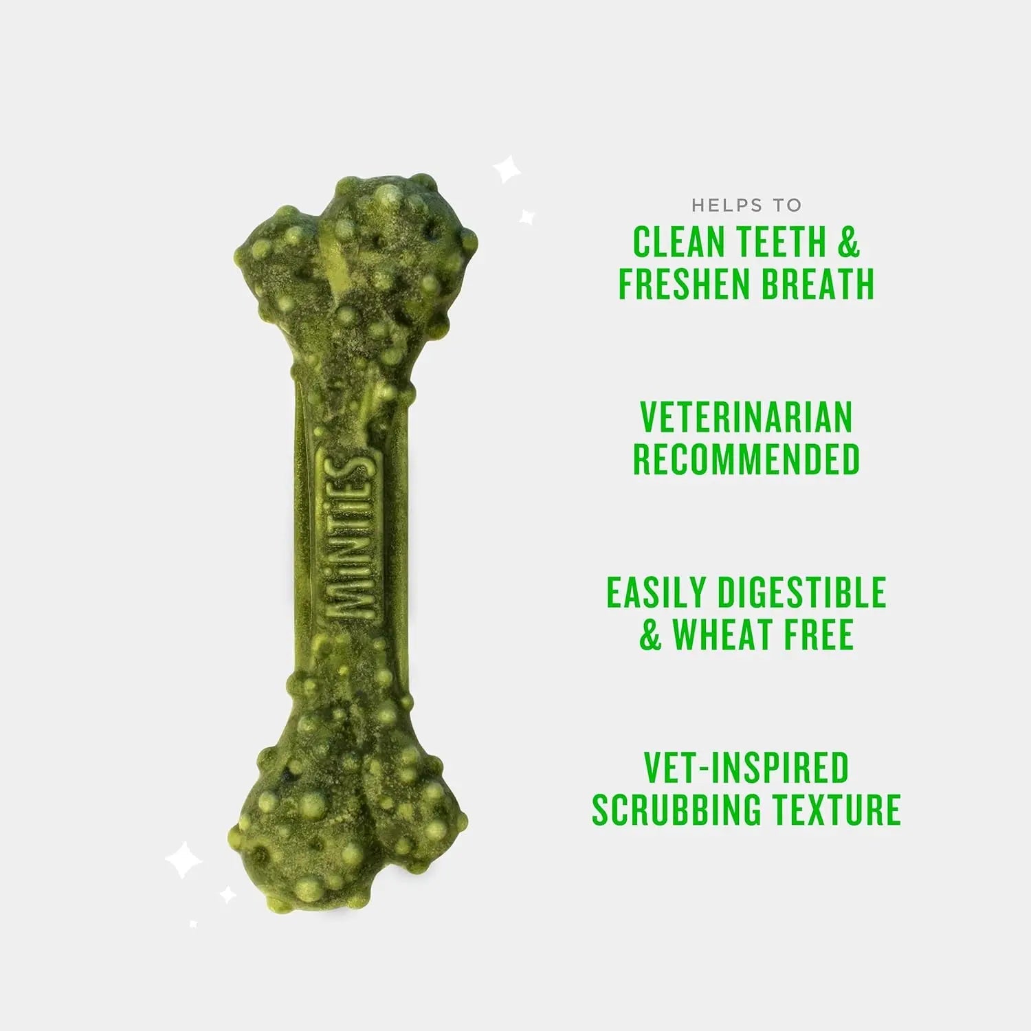Minties Dental Dog Treats | Vet-Recommended Mint Bones for Fresh Breath – Wags & Whiskers