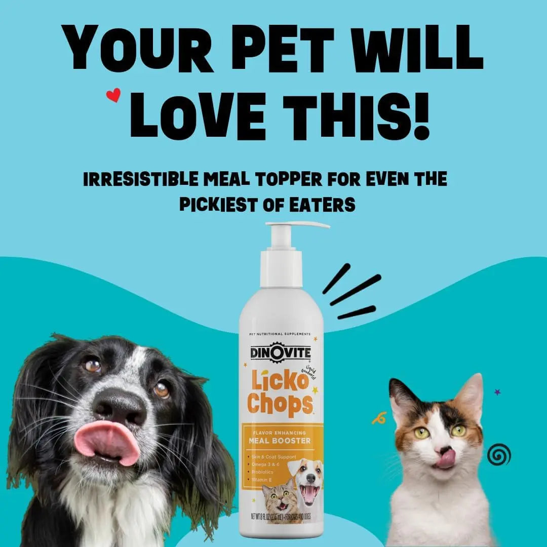 Dog & Cat Omega 3-6 Supplement | Probiotics & Vitamin E for Skin & Coat, 16oz Pump – Wags & Whiskers