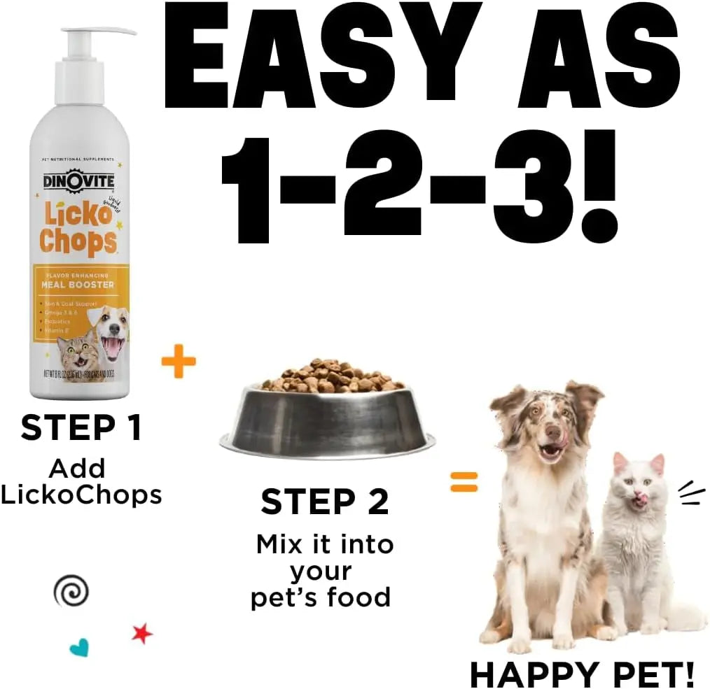 Dog & Cat Omega 3-6 Supplement | Probiotics & Vitamin E for Skin & Coat, 16oz Pump – Wags & Whiskers