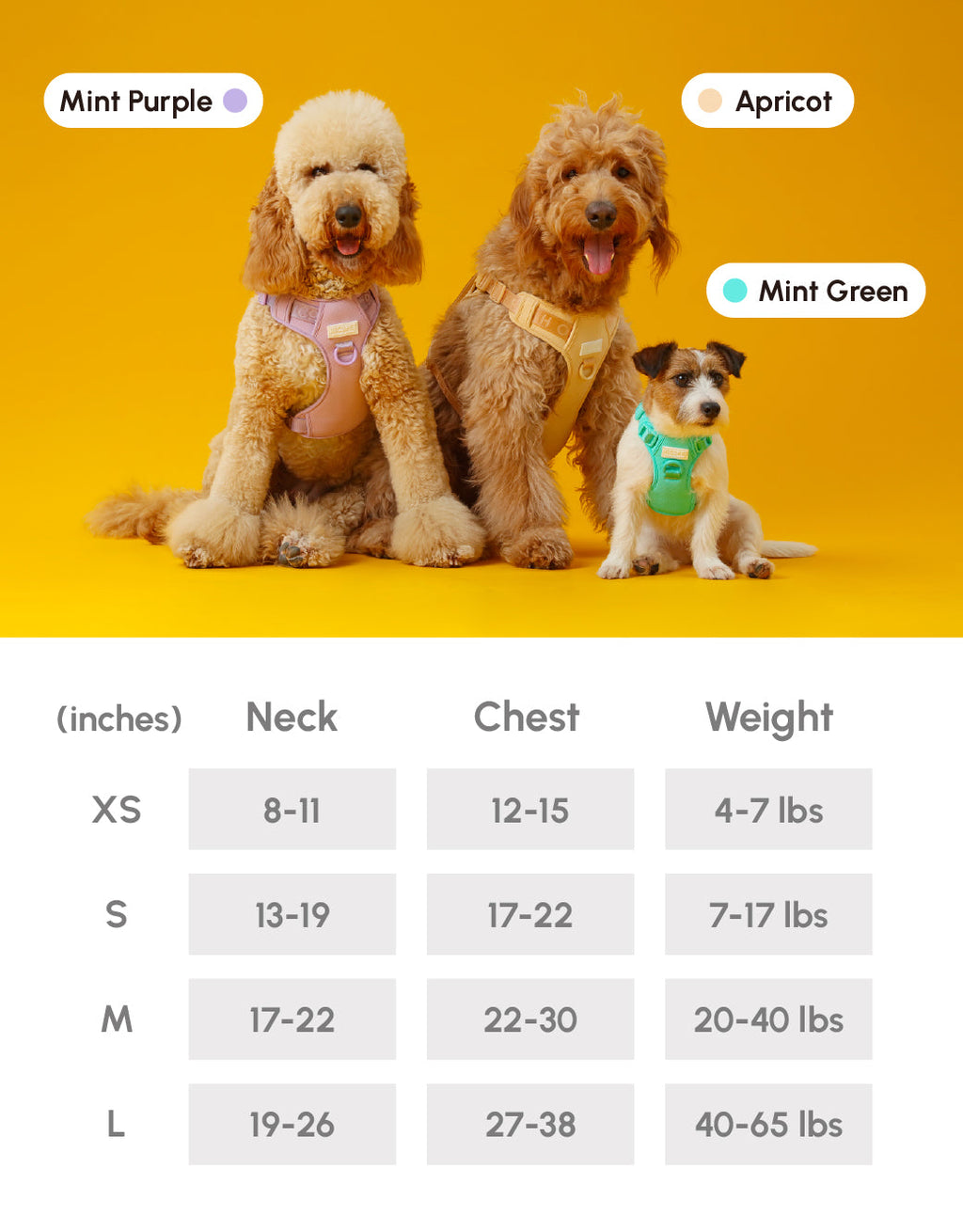 No pull active pet harness - APRICOT