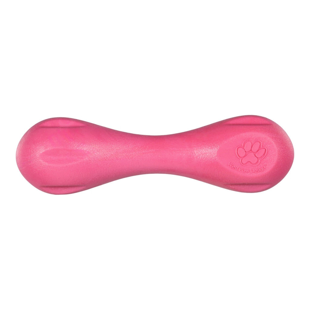 Hurley Dog Bone Chew Toy | Nearly Indestructible Fetch Bone – West Paw (Geranium)