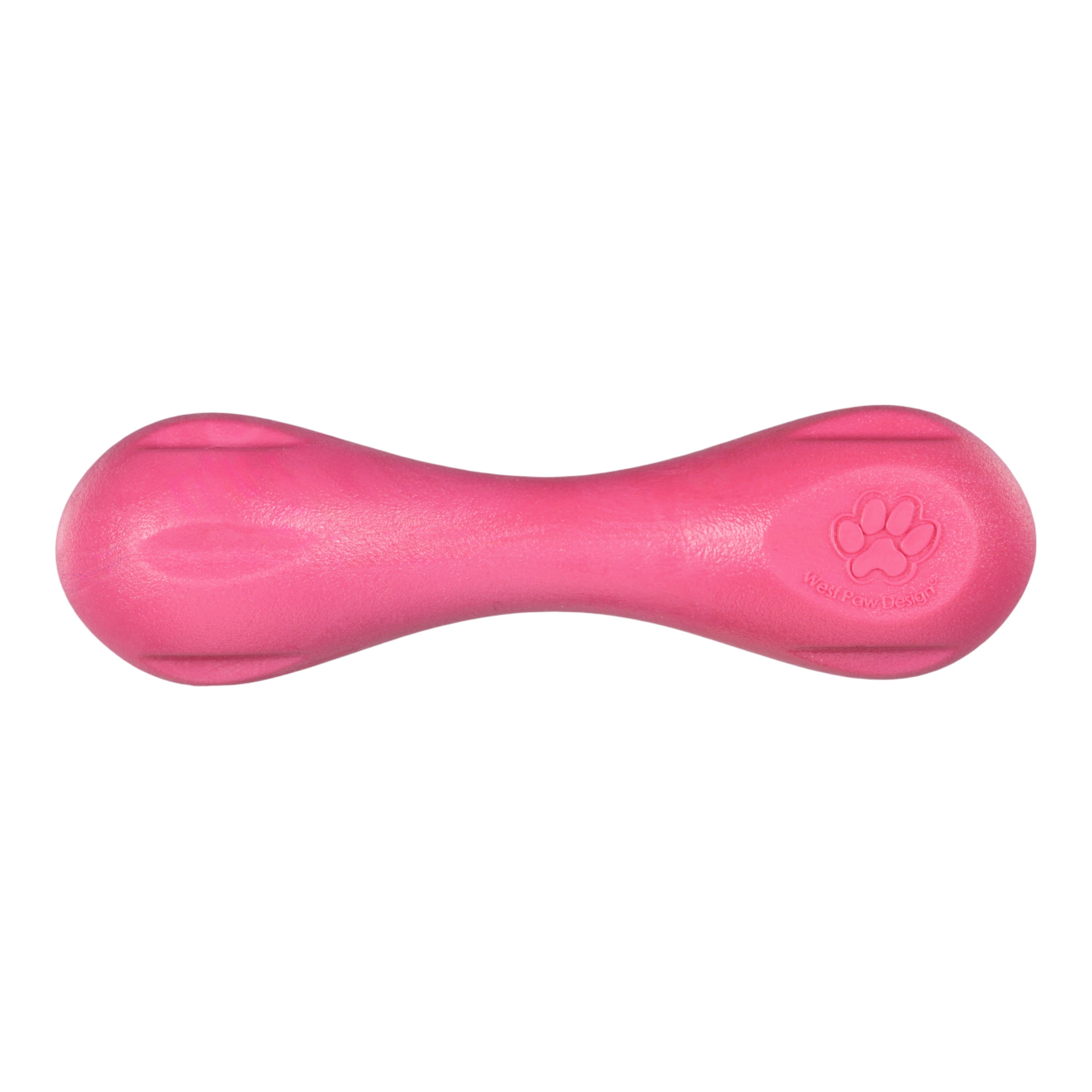 Hurley Dog Bone Chew Toy | Nearly Indestructible Fetch Bone – West Paw (Geranium)