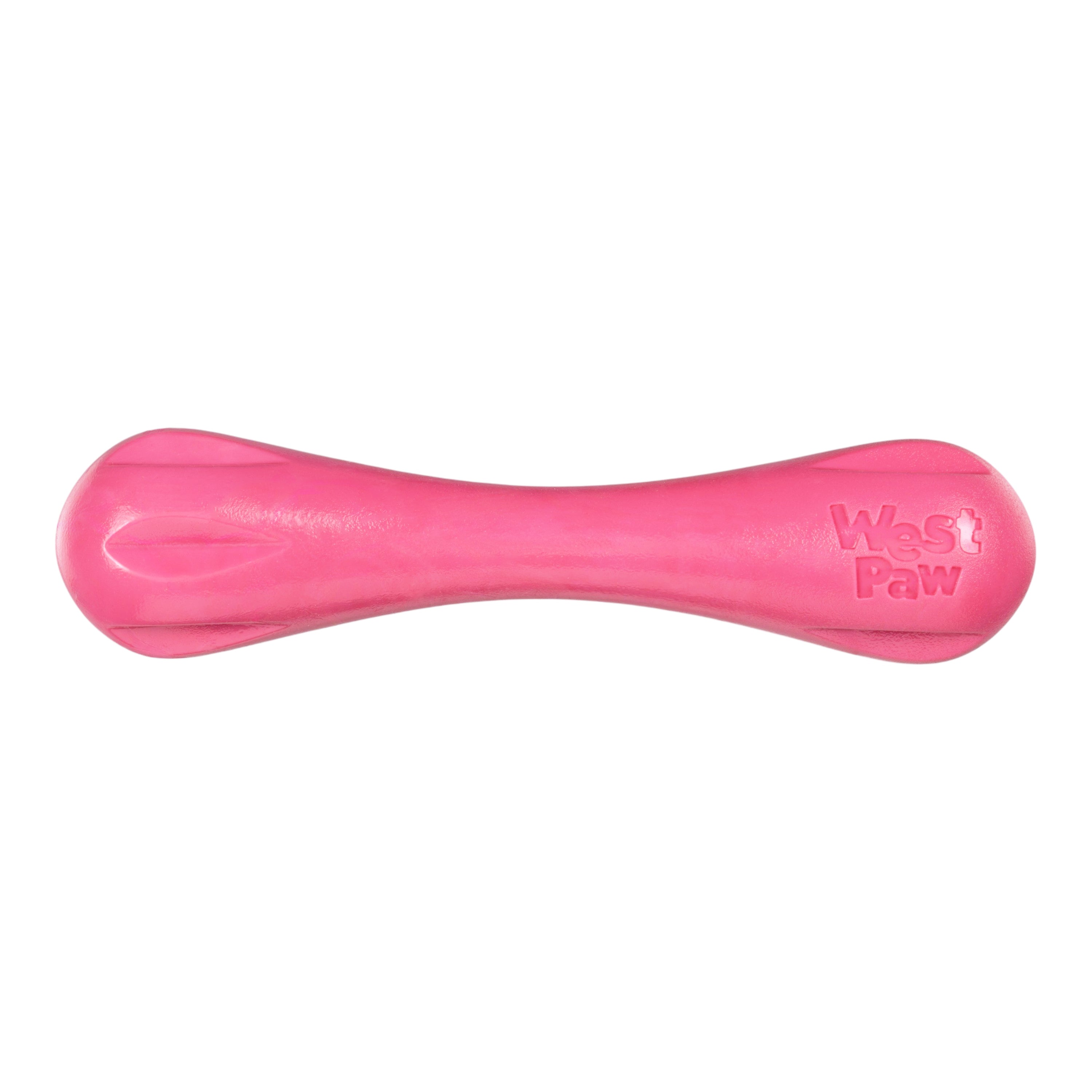 Hurley Dog Bone Chew Toy | Nearly Indestructible Fetch Bone – West Paw (Geranium)