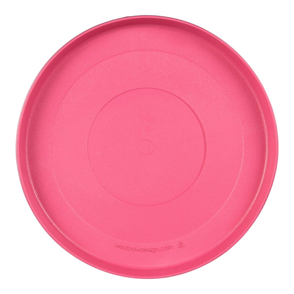 Zisc Flying Disc Dog Toy | Soft, Floatable Frisbee for Fetch – West Paw (Geranium)