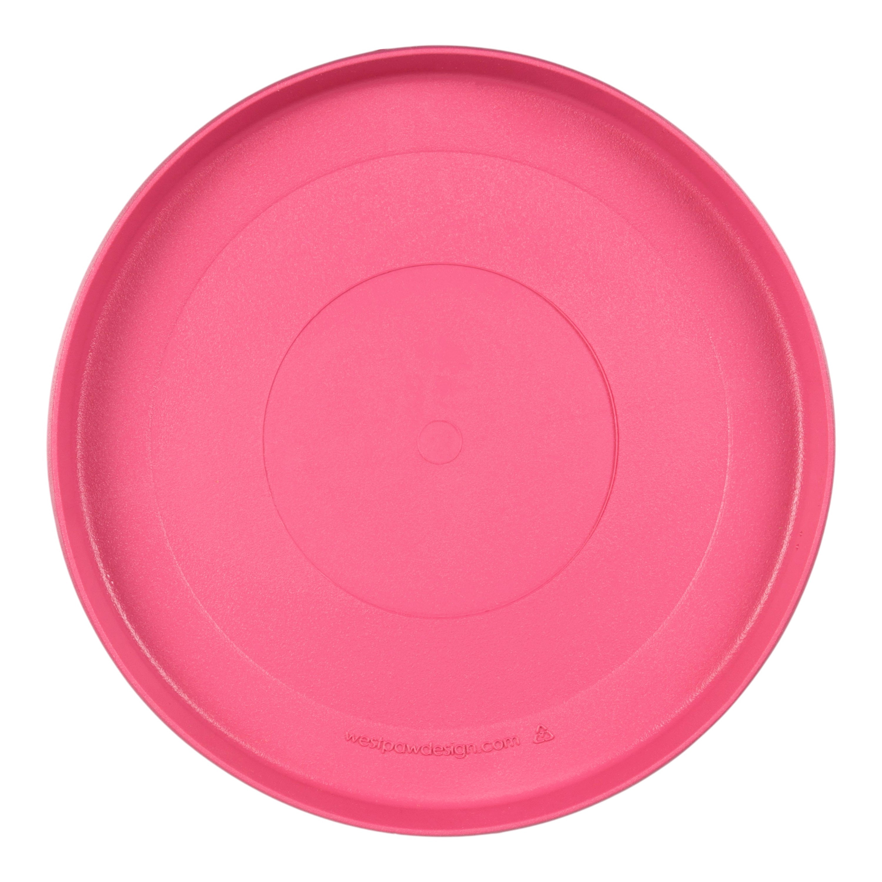 Zisc Flying Disc Dog Toy | Soft, Floatable Frisbee for Fetch – West Paw (Geranium)