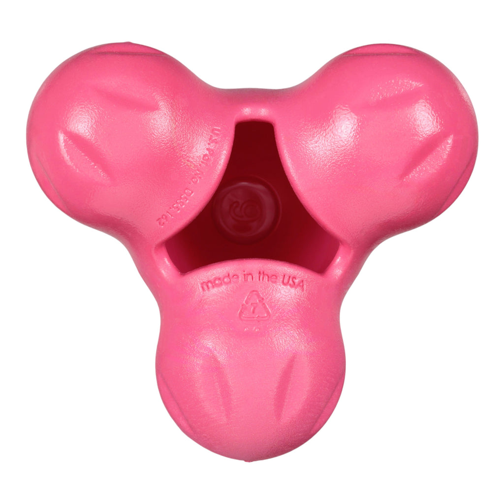 Tux Treat-Dispensing Dog Toy | Tough Chew with Hidden Treat Pocket – West Paw (Geranium)
